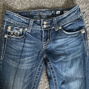 Miss Me Dark Blue Boot Cut Jeans